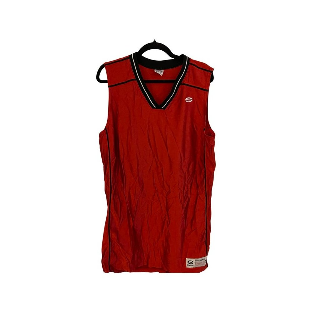 Saxxon Red Dazzle Vintage Basketball Practice Jersey - Size Xl